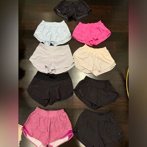 LULULEMON SHORT BUNDLE: SIZE 4